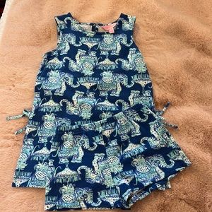 Girls Lilly Pulitzer dress with shorts